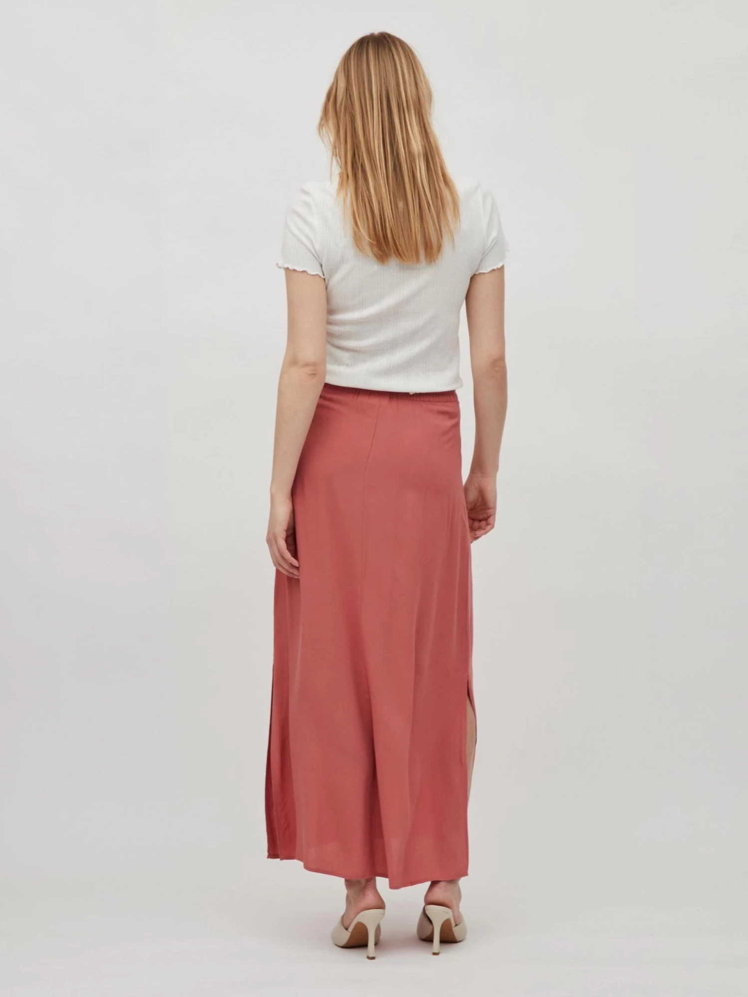 Vila Maxi Rokken Rok Lana Dames Pink 6 Vila Maxi Rokken Rok Lana Dames Pink - Afbeelding 4