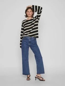 Vila Longsleeves Shirt Dames Beige / Zwart 12 Vila Longsleeves Shirt Dames Beige / Zwart -Vila e15cc655bc267d4605c2e479ceaecf0f