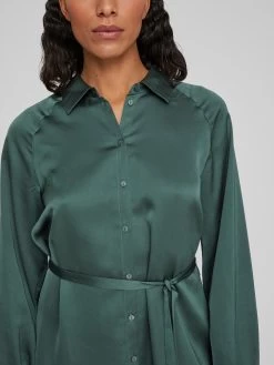 Vila Blousejurken Blousejurk Dames Donkergroen -Vila e15f22ba8e94c5871478bf74a3848d9c