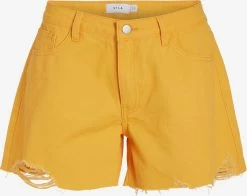Vila Denim Shorts Regular Jeans Maura Dames Oranje
