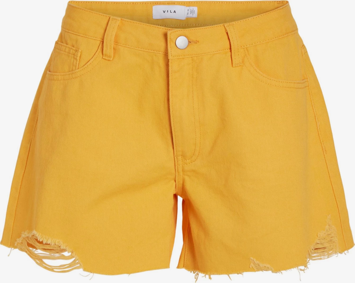 Vila Denim Shorts Regular Jeans Maura Dames Oranje 2 Vila Denim Shorts Regular Jeans Maura Dames Oranje