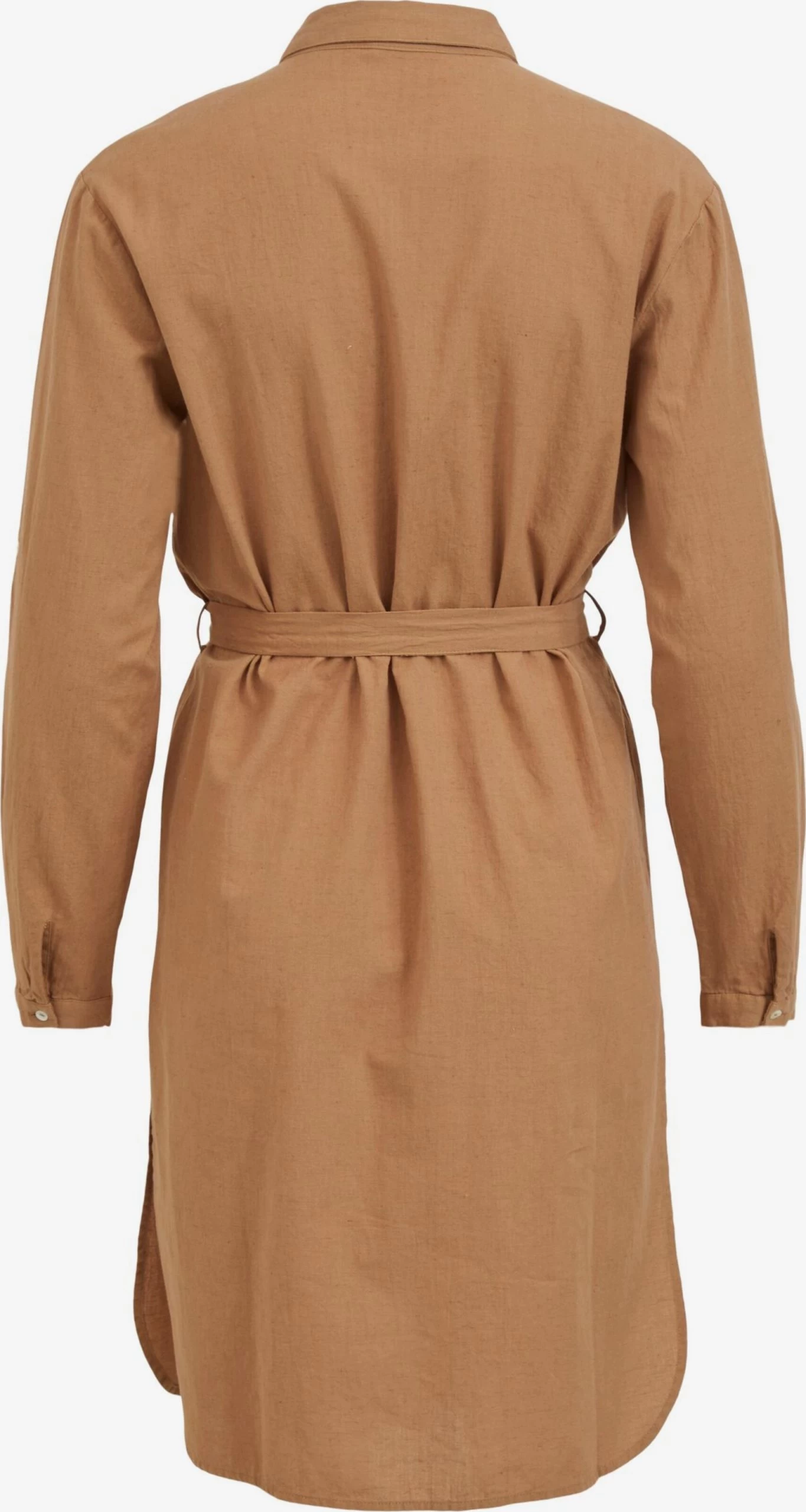 Vila Blousejurken Blousejurk Dames Lichtbruin 4 Vila Blousejurken Blousejurk Dames Lichtbruin - Afbeelding 2