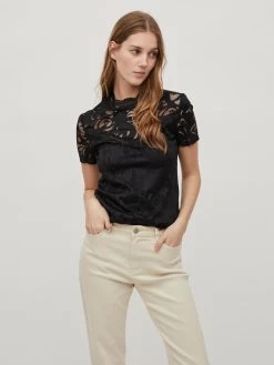 Vila Kanten Blouses Blouse Stasia Dames Zwart 10 Vila Kanten Blouses Blouse Stasia Dames Zwart -Vila e2b2dedd07179924445edd4f7a15de17