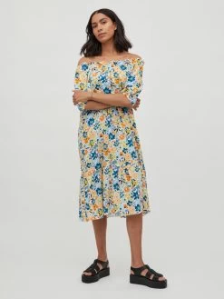 Vila Midi Jurken Jurk Mindy Dames Wit 11 Vila Midi Jurken Jurk Mindy Dames Wit -Vila e2ba3cd982a79a5a50fd480c4ef7623a