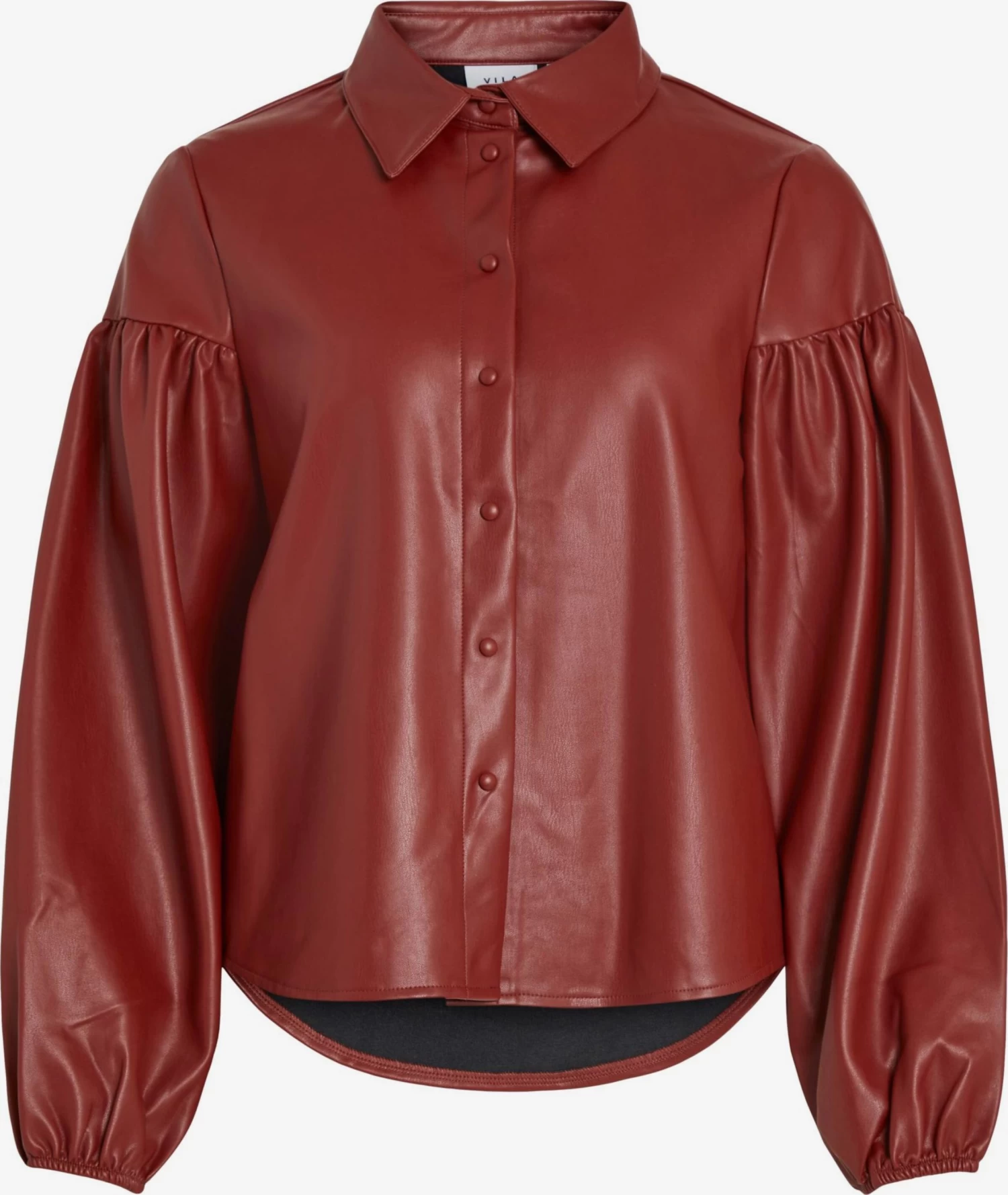 Vila Overhemden Blouse Odine Dames Rood 3 Vila Overhemden Blouse Odine Dames Rood