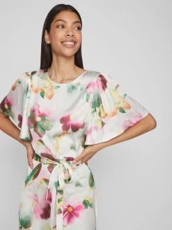 Vila Midi Jurken Jurk ALAN Dames Wit -Vila e32cdb17a0ae064026b75237ab1dcf90