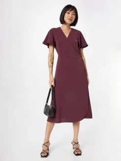 Vila Midi Jurken Jurk Lovie Dames Bordeaux 10 Vila Midi Jurken Jurk Lovie Dames Bordeaux -Vila e38445b927794b4f262d84174982dbe1