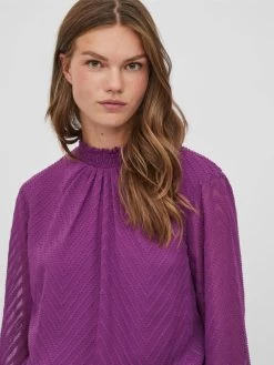 Vila Blouseshirts Blouse Dames Lila -Vila e3c9c120199079d5b2d75eaa94605584