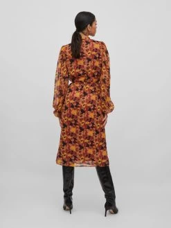 Vila Blousejurken Blousejurk Falia Dames Karamel -Vila e40191b303c3fe892500eebdee4df739