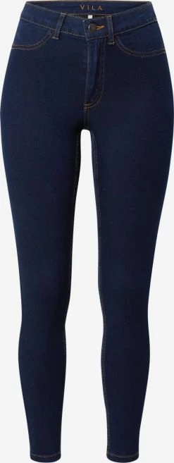 Vila Jeans Skinny Jeggings Dames Donkerblauw