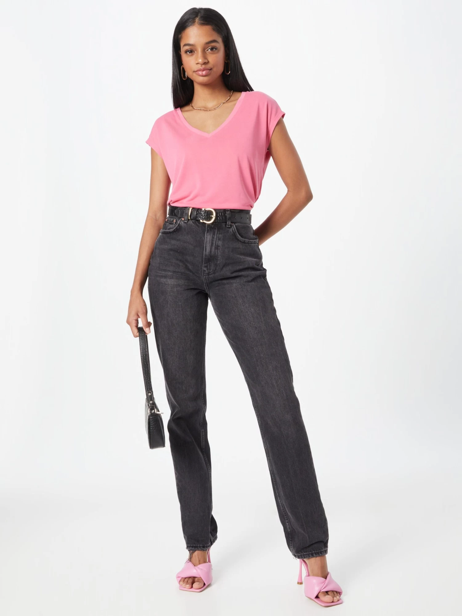 Vila T-shirts Shirt Dames Lichtroze 7 Vila T-shirts Shirt Dames Lichtroze - Afbeelding 5