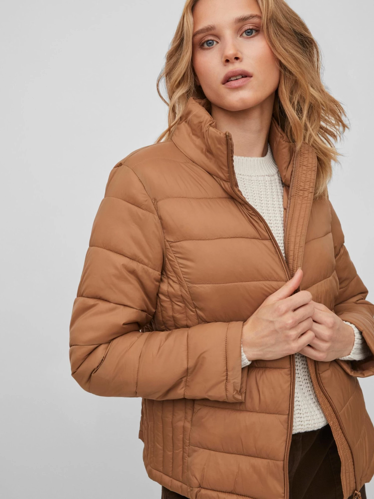 Vila Tussenjassen Tussenjas BIRIA Dames Bruin 9 Vila Tussenjassen Tussenjas BIRIA Dames Bruin - Afbeelding 7