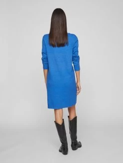 Vila Gebreide Jurken Gebreide Jurk Dames Blauw 10 Vila Gebreide Jurken Gebreide Jurk Dames Blauw -Vila e659f1d275a8b049295c02b2313acc3b