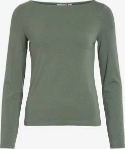Vila Longsleeves Shirt EMILIE Dames Olijfgroen