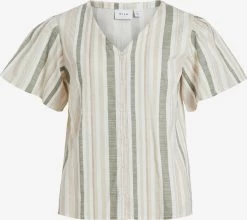 Vila Blouses Met Korte Mouw Blouse Etni Dames Wit