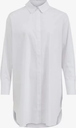 Vila Lange Blouses Blouse Gimas Dames Natuurwit