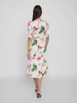 Vila Midi Jurken Jurk ALAN Dames Wit -Vila e6a892ab34ef6a7419688d8fb44c9f08