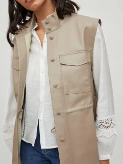 Vila Bodywarmers Bodywarmer Kila Dames Greige -Vila e700b42c98d3d43f1357b651df0094fa