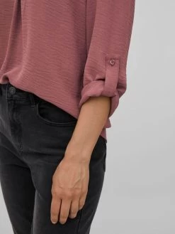 Vila Blouses Met Korte Mouw Blouse Dames Bruin -Vila e72292621b78b7d09e6c5309631b1066