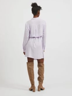 Vila Blousejurken Blousejurk Paya Dames Pastellila -Vila e7265851c814a0371eb2643fb4cf0e98