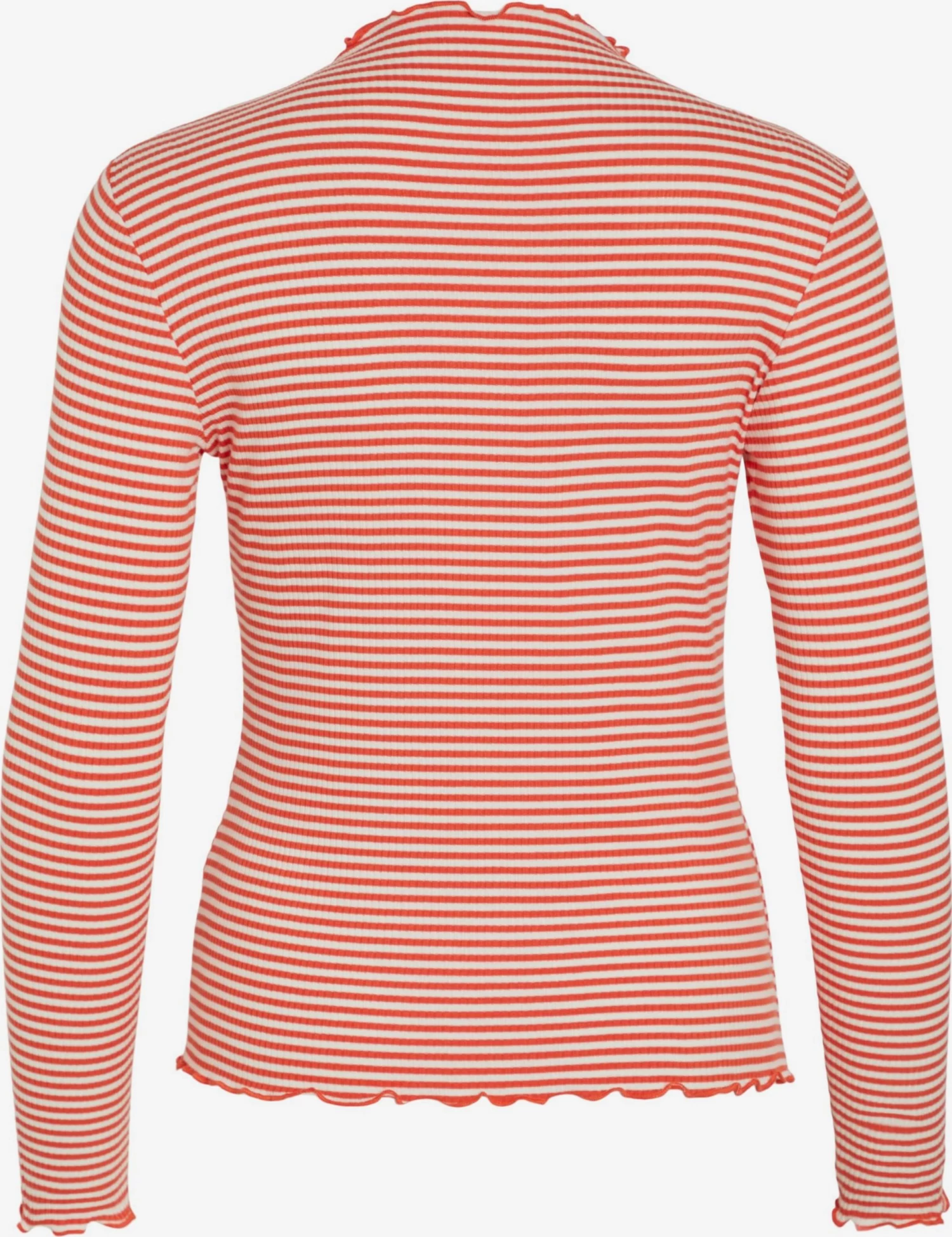 Vila Longsleeves Shirt Dames Oranjerood 4 Vila Longsleeves Shirt Dames Oranjerood - Afbeelding 2