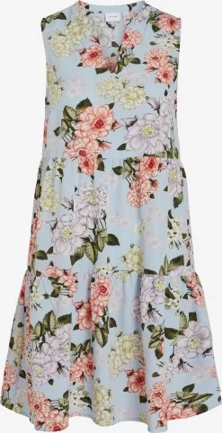 Vila Blousejurken Blousejurk Dames Pastelblauw