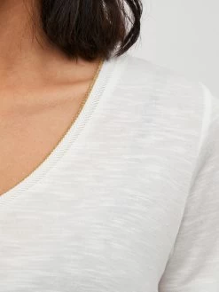 Vila T-shirts Shirt NOEL Dames Wit -Vila e78543f97c123220976d82c5cb8e78b6