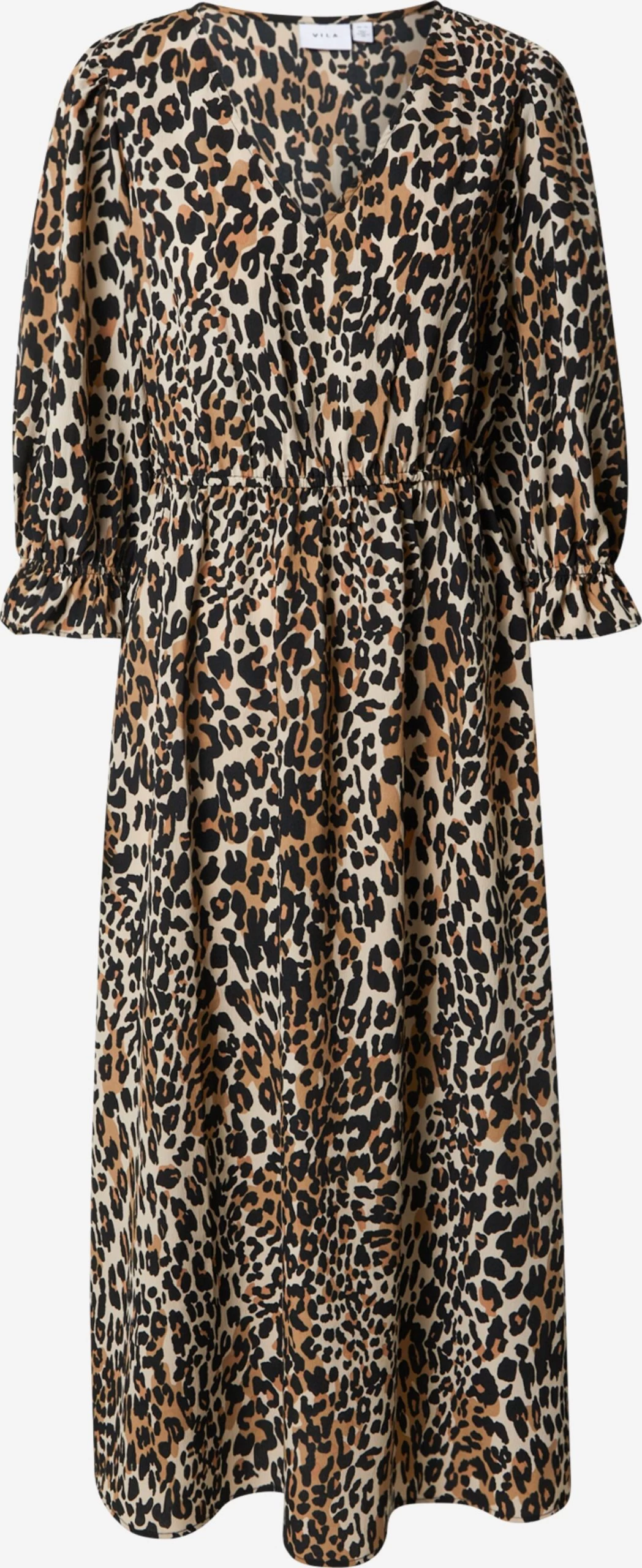 Vila Midi Jurken Jurk YANA Dames Beige / Camel 3 Vila Midi Jurken Jurk YANA Dames Beige / Camel