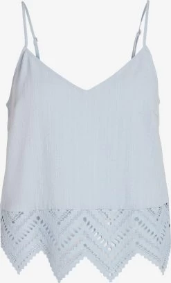 Vila Spaghetti Tops Top Clio Dames Pastelblauw