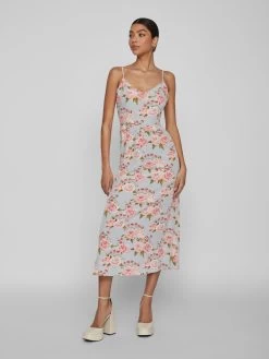 Vila Midi Jurken Jurk Tanja Dames Lichtblauw 12 Vila Midi Jurken Jurk Tanja Dames Lichtblauw -Vila e84d0e461a3775c01c4295158d0f0c42