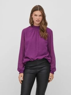 Vila Blouseshirts Blouse Dames Lila -Vila e93737585f4de48f8ce9dc8789e354ba
