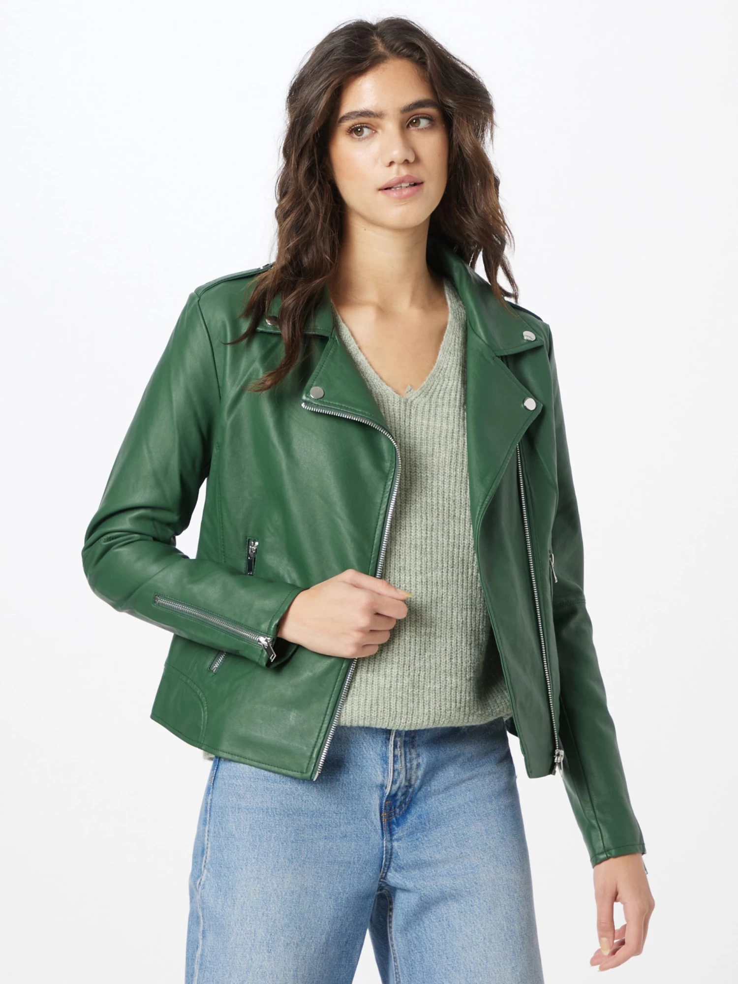 Vila Tussenjassen Tussenjas Cara Dames Donkergroen 4 Vila Tussenjassen Tussenjas Cara Dames Donkergroen - Afbeelding 2