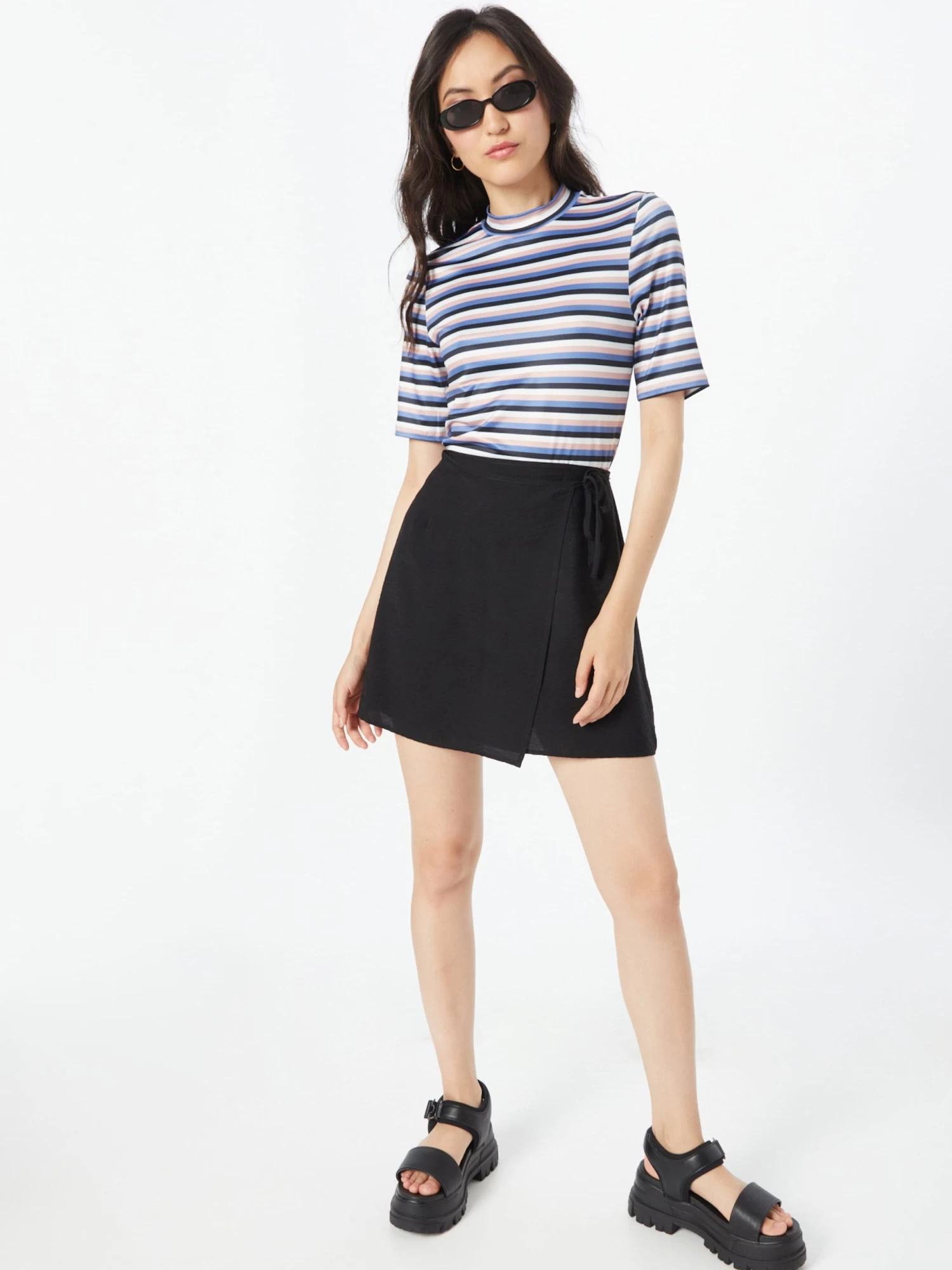 Vila T-shirts Shirt Carla Dames Blauw 6 Vila T-shirts Shirt Carla Dames Blauw - Afbeelding 4