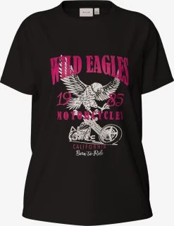 Vila T-shirts Shirt PURE Dames Zwart