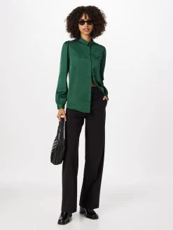 Vila Overhemden Blouse Dames Smaragd -Vila ea3b138178d637a3f78d97621c9a4460