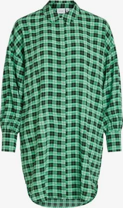 Vila Lange Blouses Blouse Dames Mintgroen / Grasgroen