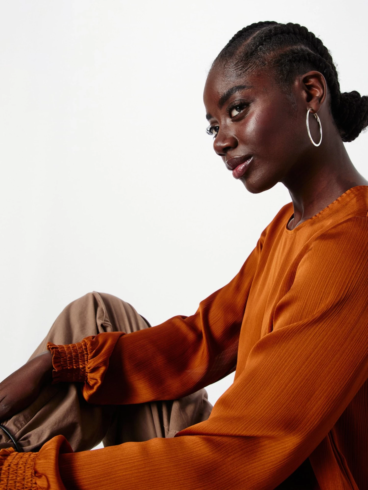 Vila Blouseshirts Blouse BELA Dames Karamel 4 Vila Blouseshirts Blouse BELA Dames Karamel - Afbeelding 2