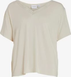 Vila T-shirts Shirt Sassi Dames Beige