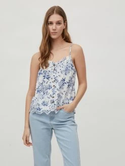 Vila Spaghetti Tops Top Camelina Dames Wit 10 Vila Spaghetti Tops Top Camelina Dames Wit -Vila ebc1009e801cd73fa8273a3bb2db9088