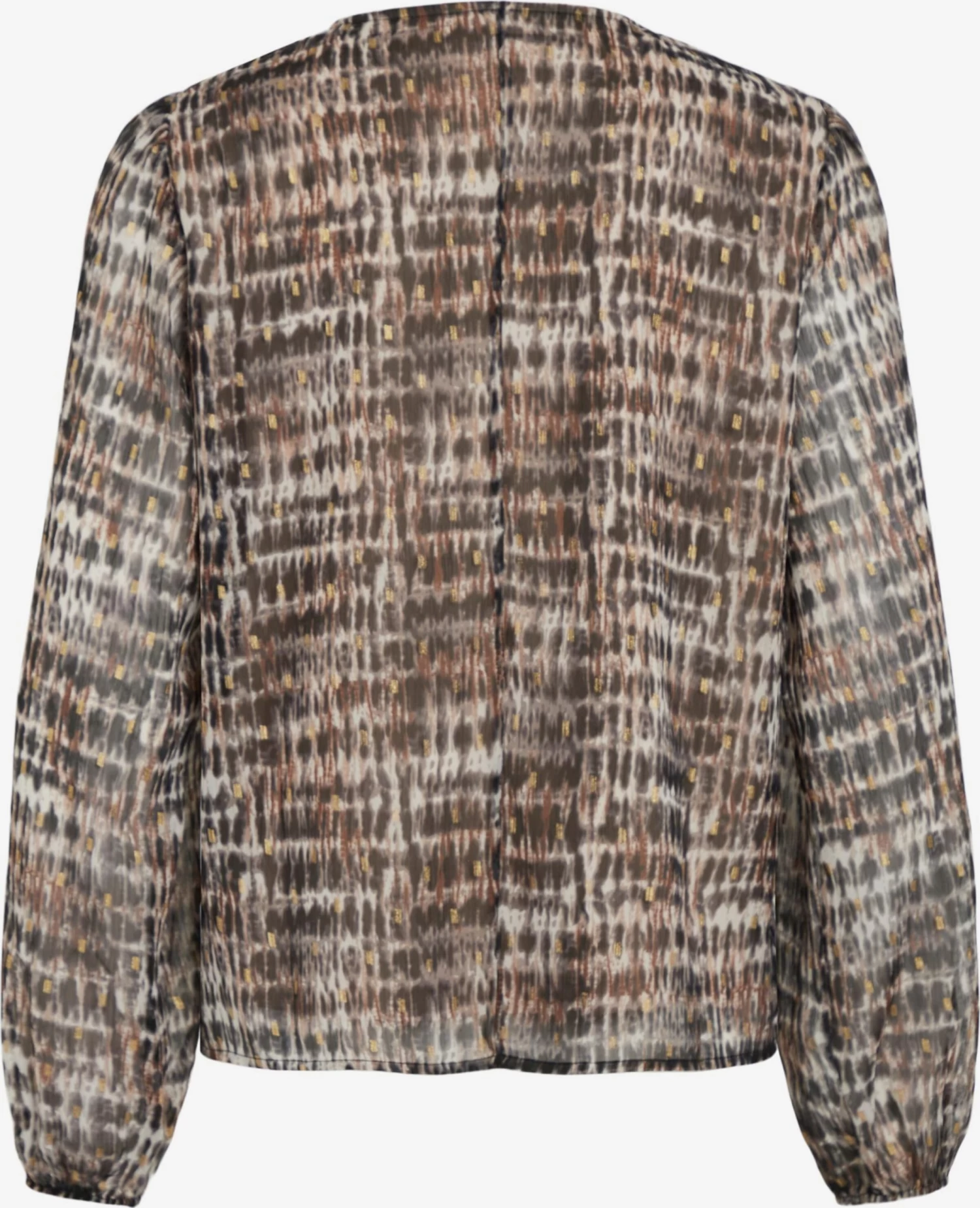 Vila Blouseshirts Blouse Falia Dames Bruin / Mokka 4 Vila Blouseshirts Blouse Falia Dames Bruin / Mokka - Afbeelding 2