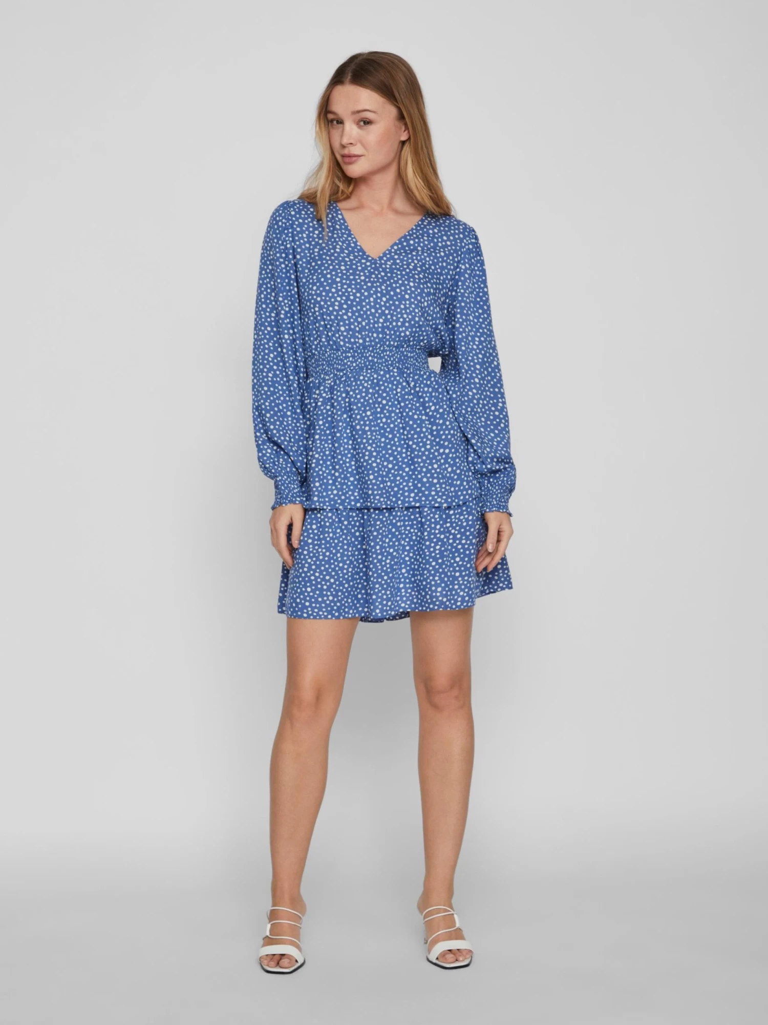 Vila Mini Jurken Jurk Dames Royal Blue/koningsblauw 5 Vila Mini Jurken Jurk Dames Royal Blue/koningsblauw - Afbeelding 3