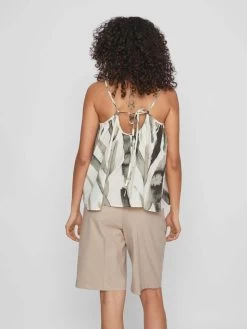 Vila Spaghetti Tops Top Dames Grijs -Vila ecce5eeddb8b8f8d8e085d14dd921e6c