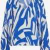 Vila Blouseshirts Blouse Dames Blauw / Wit -Vila ed572f71daa9fd587058161018ebc240