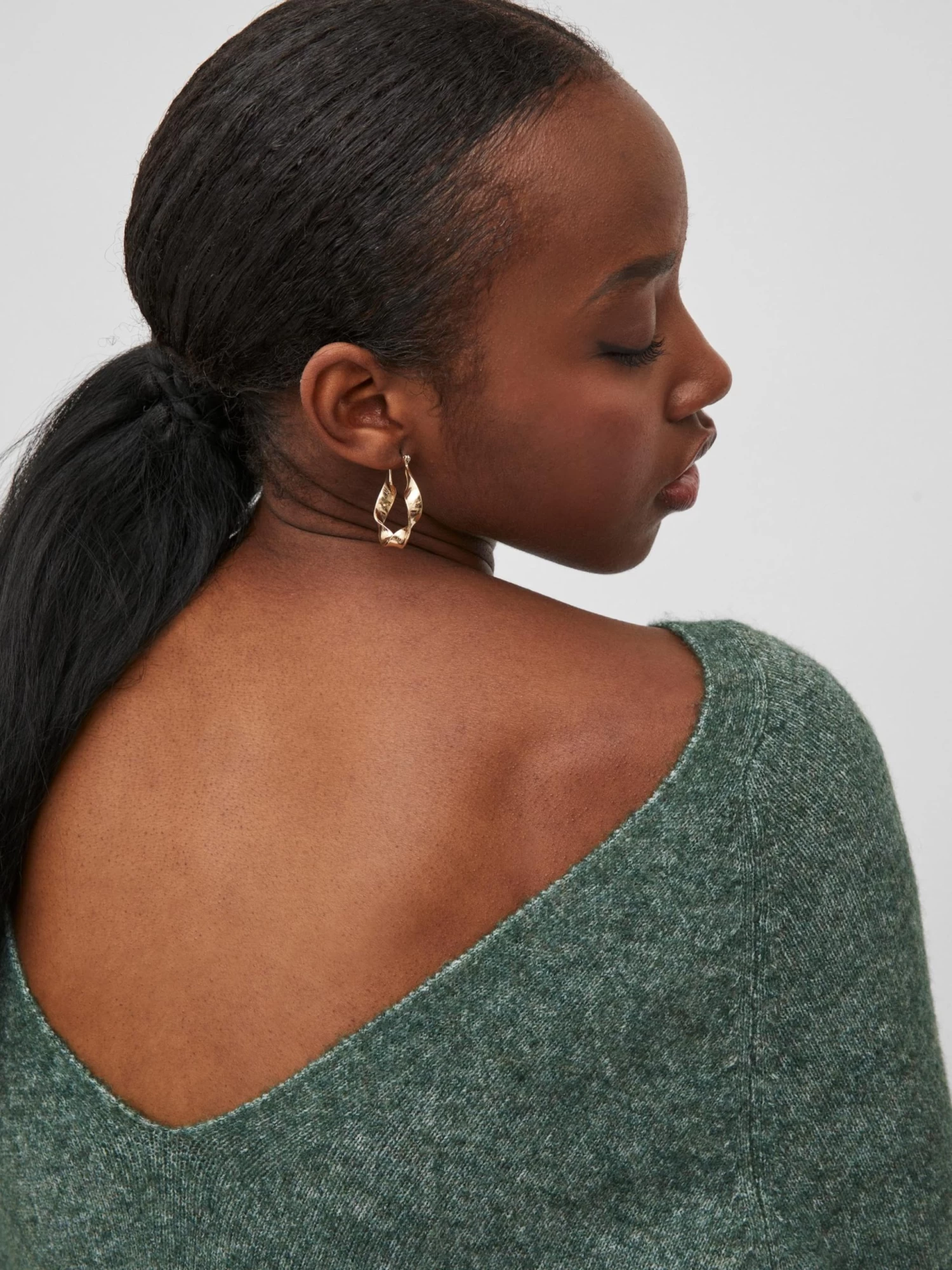 Vila Gebreide Jurken Gebreide Jurk Ella Dames Smaragd 8 Vila Gebreide Jurken Gebreide Jurk Ella Dames Smaragd - Afbeelding 6