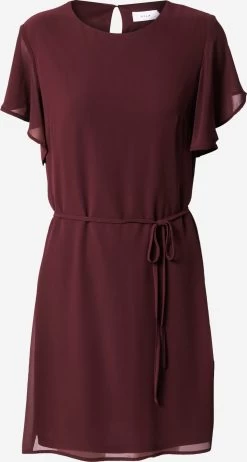 Vila Zomerjurken Zomerjurk SANNE Dames Wijnrood