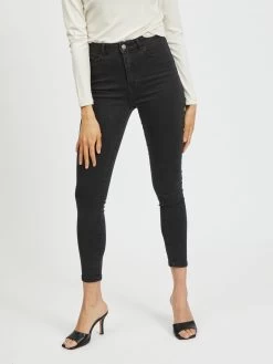 Vila Jeans Skinny Jeans Ekko Dames Zwart -Vila ee98a3dcdfc0f06851f922cd17f79acf