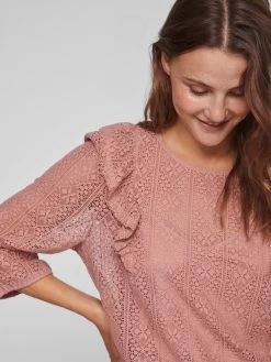 Vila Kanten Blouses Blouse Nesa Dames Oudroze 14 Vila Kanten Blouses Blouse Nesa Dames Oudroze -Vila eeccda2daaab2d0f7dde3650a587bba8
