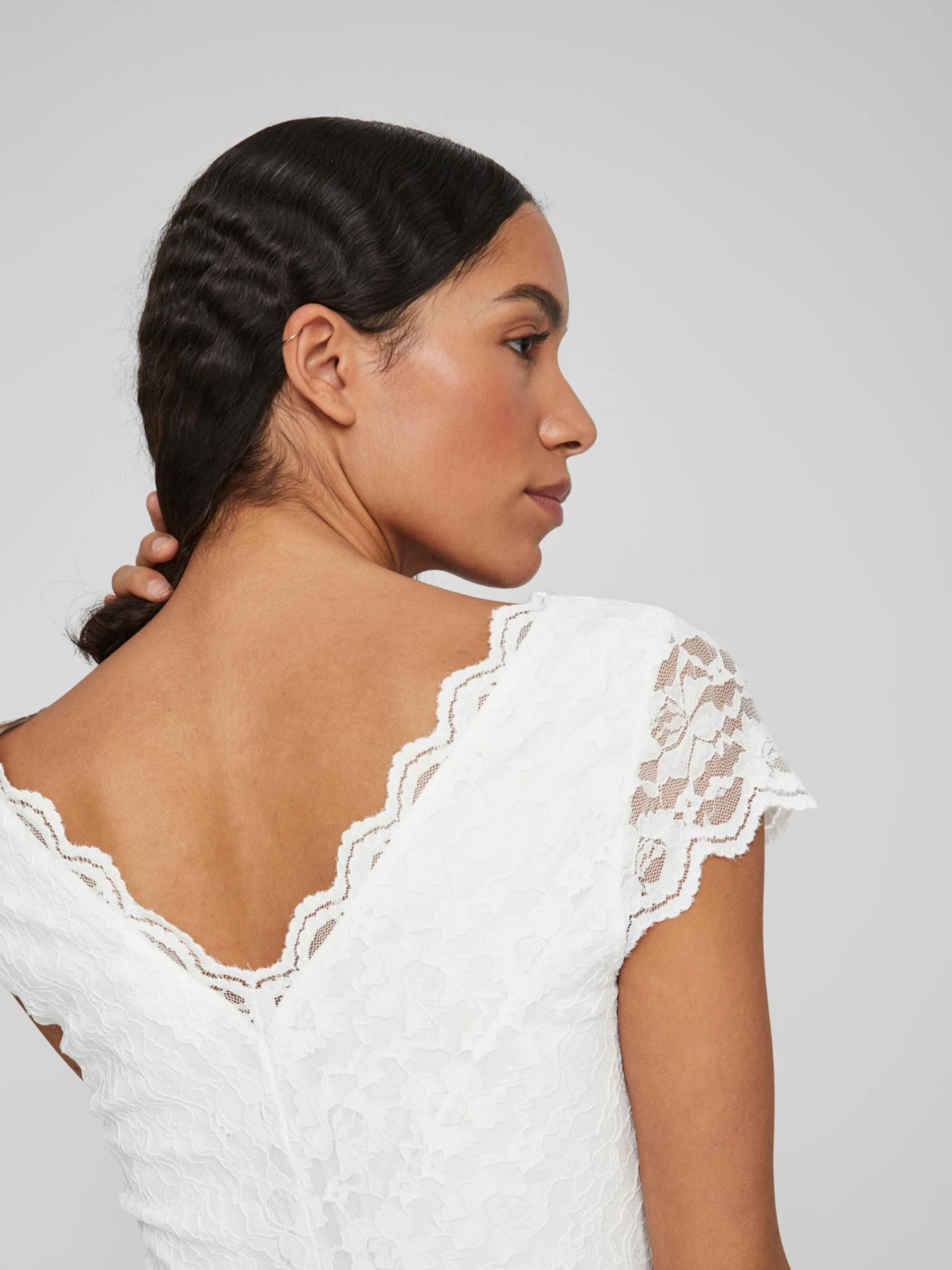 Vila Avondjurken Avondjurk Kalila Dames Wit 8 Vila Avondjurken Avondjurk Kalila Dames Wit - Afbeelding 6