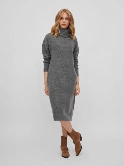 Vila Gebreide Jurken Gebreide Jurk MATHILDA Dames Grijs 10 Vila Gebreide Jurken Gebreide Jurk MATHILDA Dames Grijs -Vila ef3bf8c347cc3bf1a94a79ad52a51950