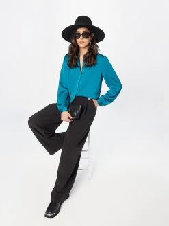 Vila Overhemden Blouse Dames Jade Groen -Vila ef7cd97ee7dda29fcae9da7be4e068a8